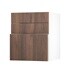 Hockley Textures Walnut 600 Hob / Pan Drawer Door Open