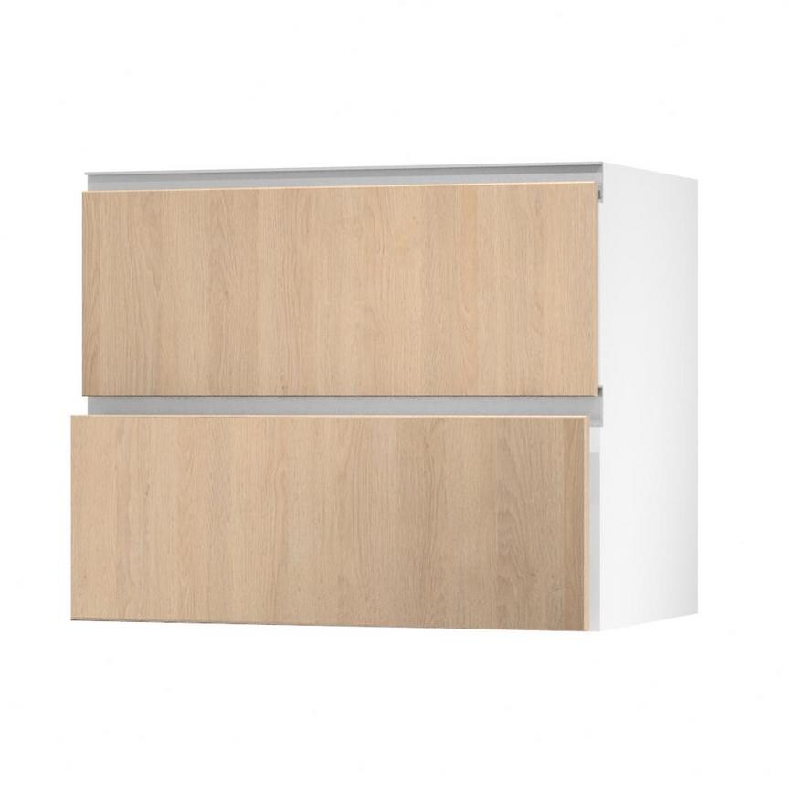 Hockley Textures Oak 900 Pan Drawer (342mm) Open