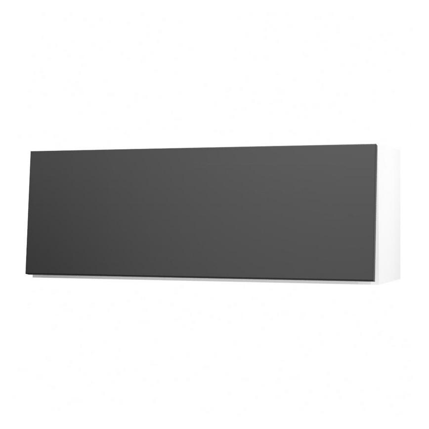 Hockley Super Matt Black 1000 Half Height Door Open