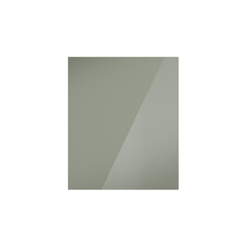 Hockley Mirror Gloss Reed Green 600mm x 733mm Appliance Door Shown Closed from the Front as Part of an Appliance Tower Unit