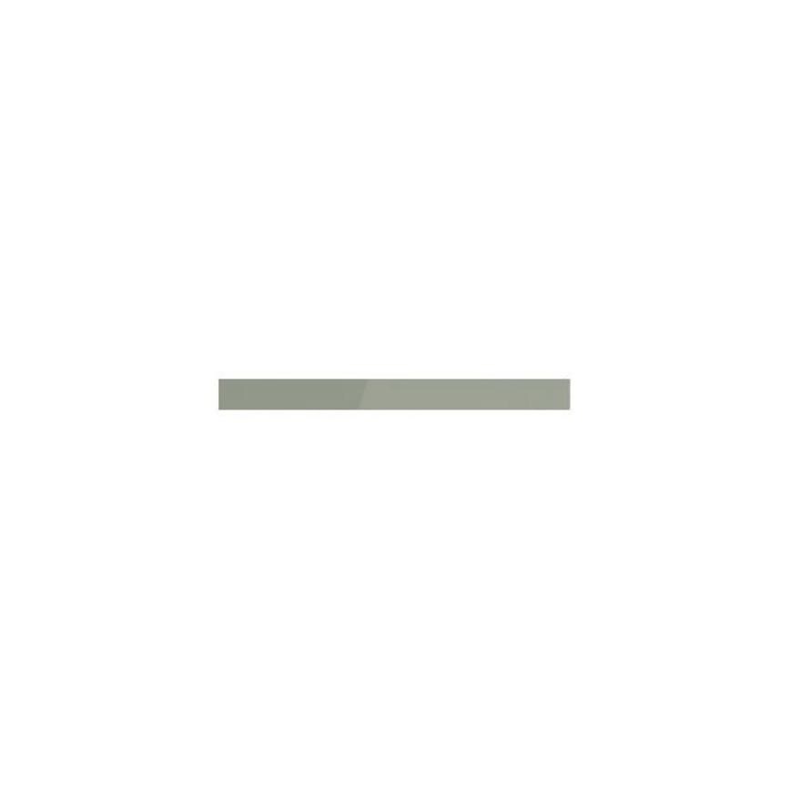 Hockley Mirror Gloss Reed Green 45mm x 600mm Filler Panel shown from the Front as Part of an Appliance Tower Unit