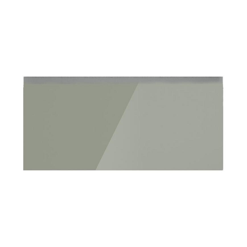 Hockley Mirror Gloss Reed Green 800mm x 342mm Pan Drawer Front Shown Closed from the Front as Part of a Full Drawer Unit