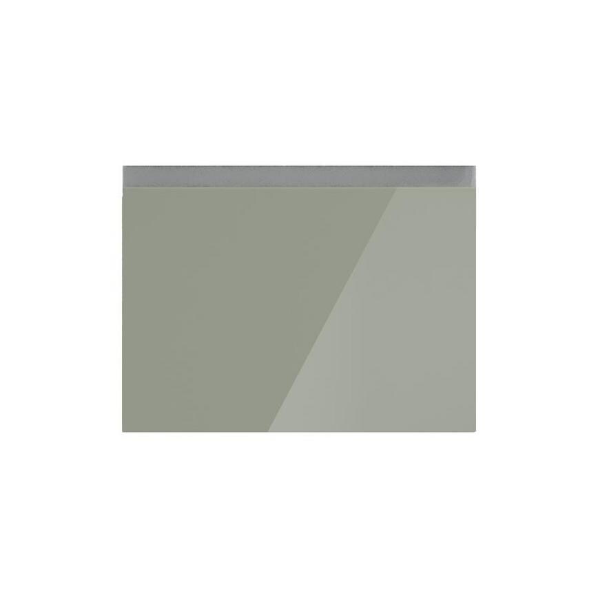 Hockley Mirror Gloss Reed Green 500mm x 342mm Pan Drawer Front Shown Closed as Part of a Full Drawer Unit