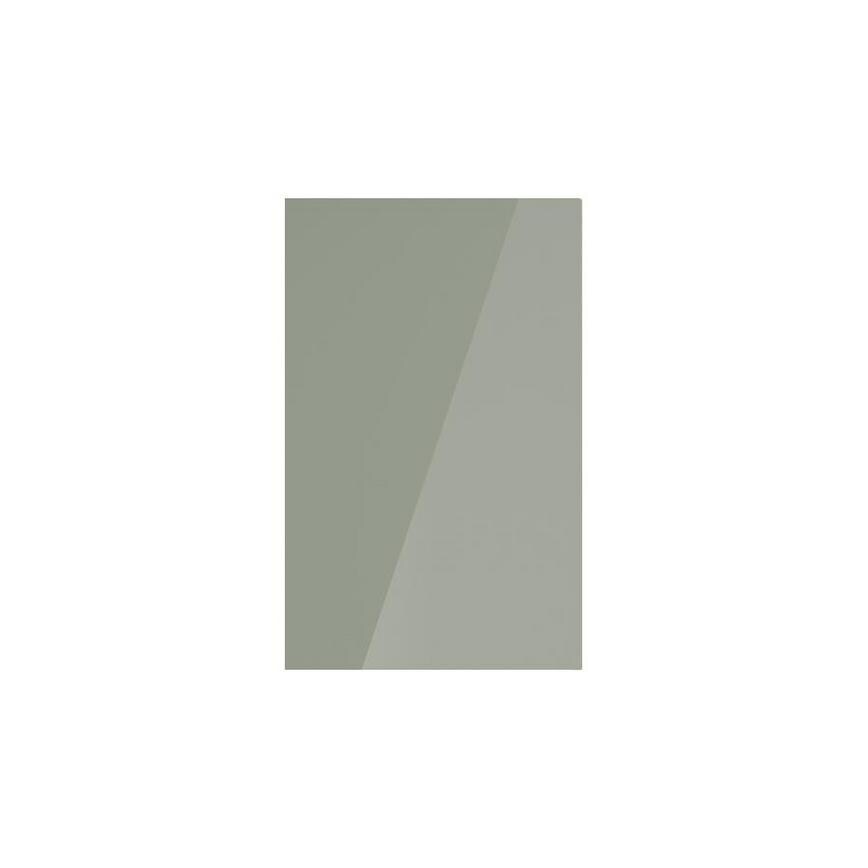 Hockley Mirror Gloss Reed Green 600mm x 945mm Appliance Door Shown Closed from the Front as Part of an Appliance Tower Unit