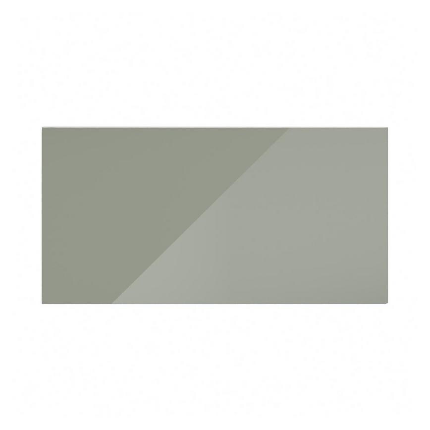 Hockley Mirror Gloss Reed Green 700mm x 360mm Bridging Unit Door Shown Closed from the Front