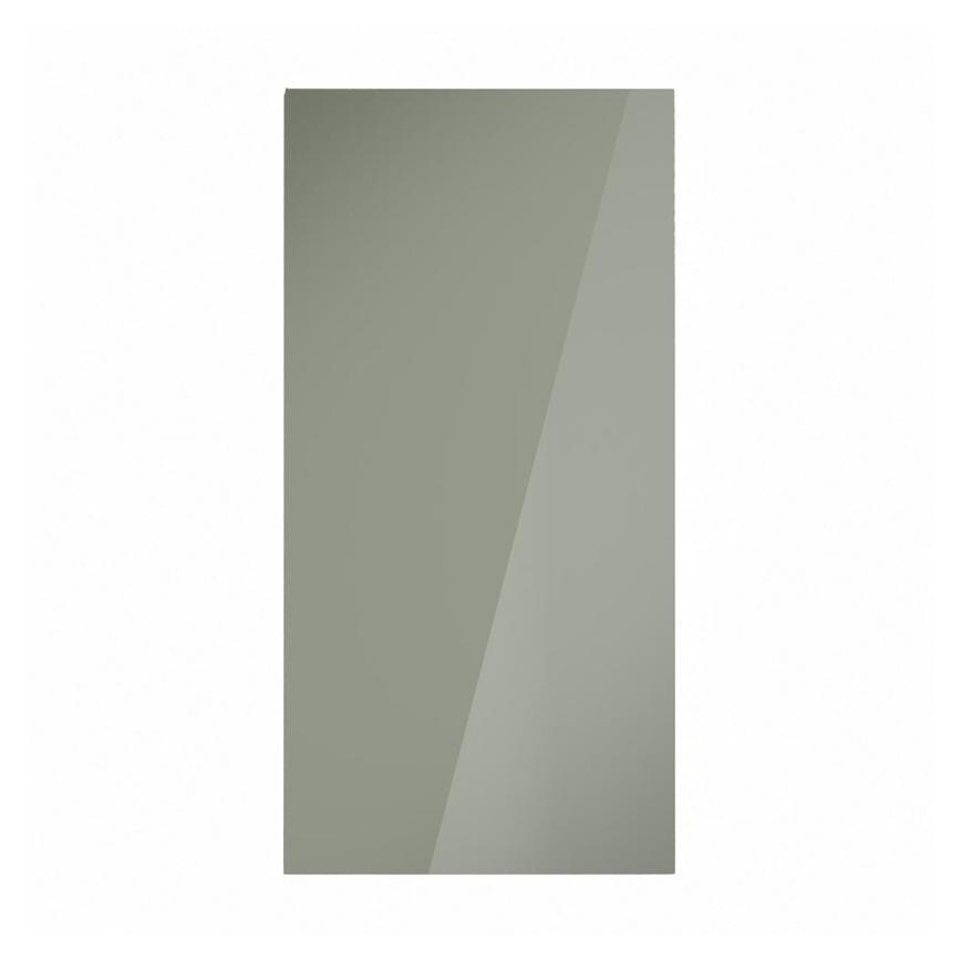 Hockley Mirror Gloss Reed Green 450mm x 900mm Tall Door Front Shown Closed from the Front as a Single Door