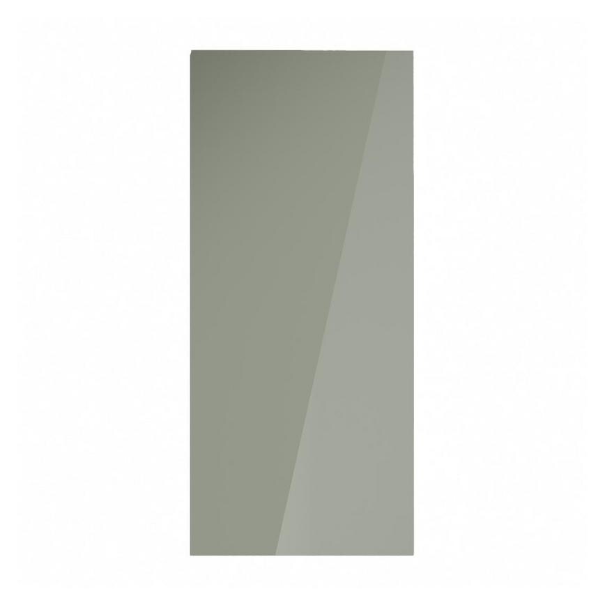 Hockley Mirror Gloss Reed Green 400mm x 900mm Tall Door Shown Closed from the Front