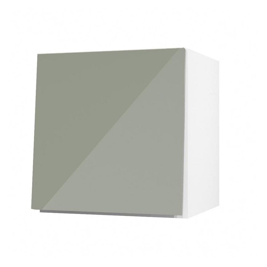 Hockley Mirror Gloss Reed Green 350mm x 360mm Bridging Unit Door Shown Open at an Angle