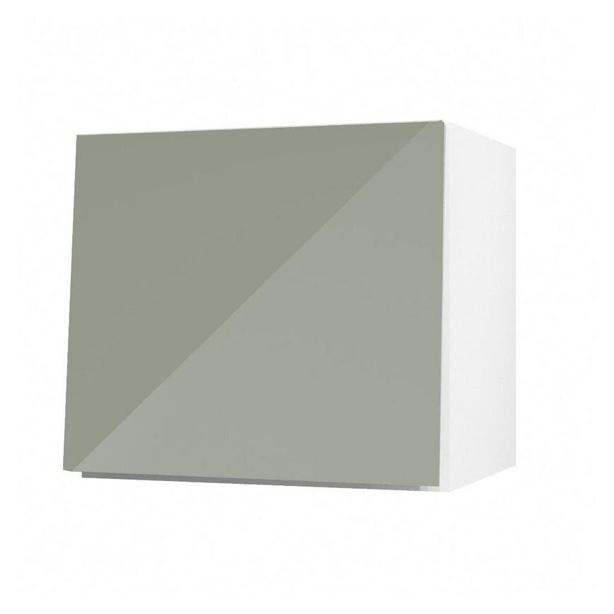 Hockley Mirror Gloss Reed Green 400mm x 360mm Bridging Unit Door Shown Open at an Angle