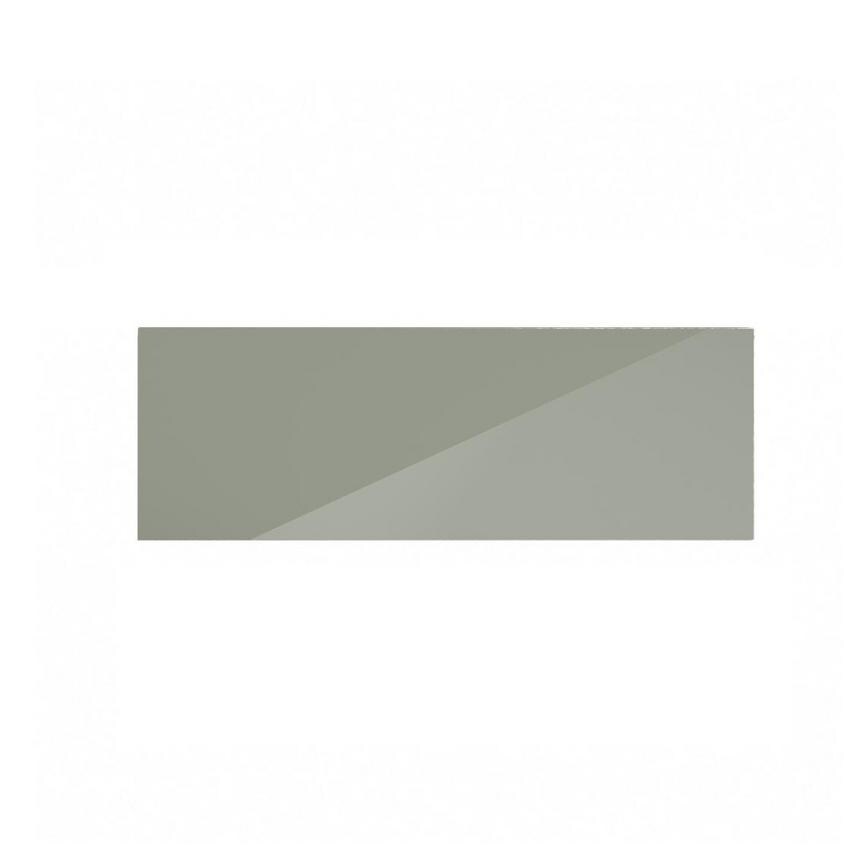 Hockley Mirror Gloss Reed Green 1000mm x 342mm Pan Drawer Front Shown from the Front as a Single Drawer
