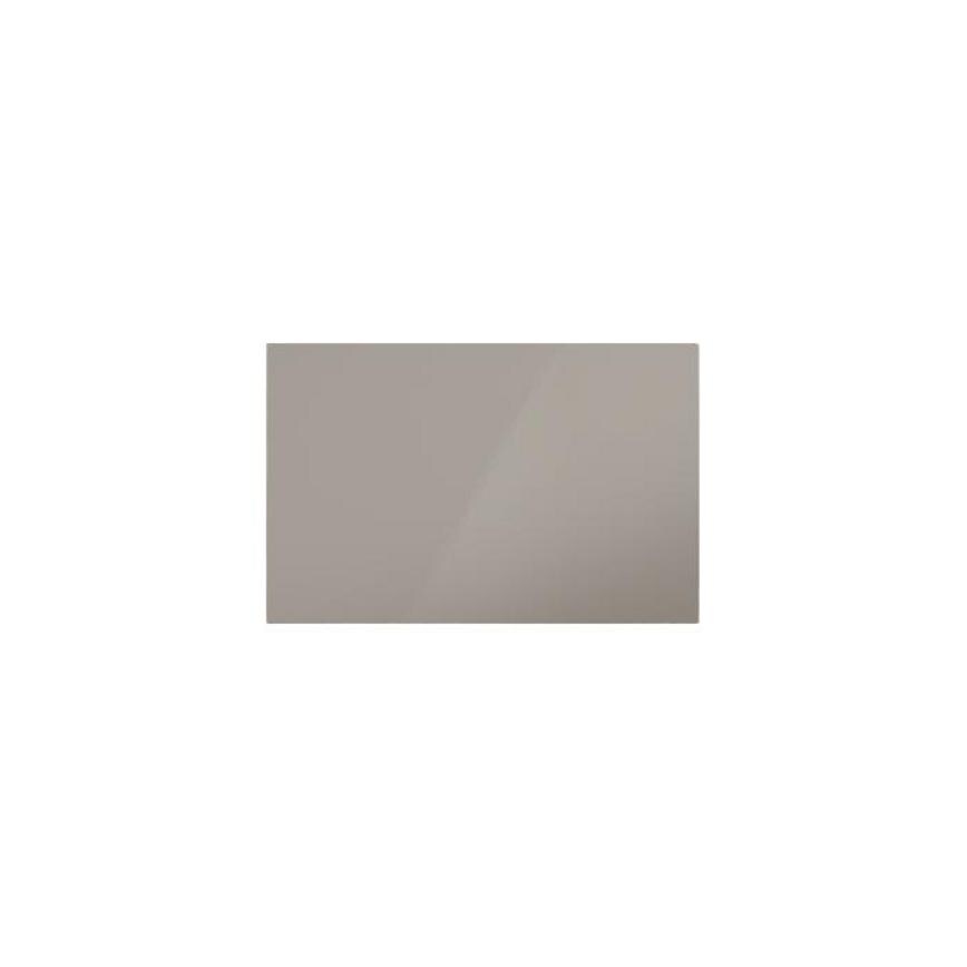 Hockley Mirror Gloss Sand Grey 600mm x 437mm Appliance Door Shown Closed from the Front as part of a Appliance Tower Unit