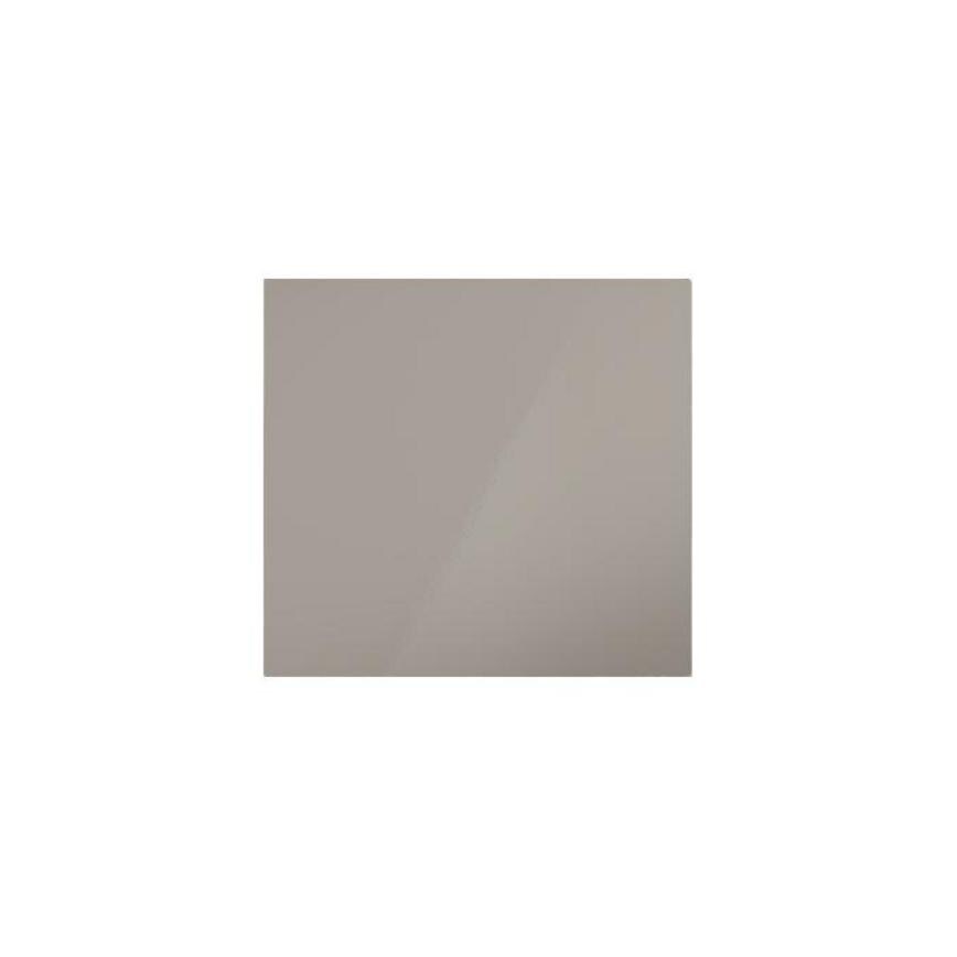 Hockley Mirror Gloss Sand Grey 600mm x 600mm Appliance Door Shown Closed from the Front as Part of an Appliance Unit