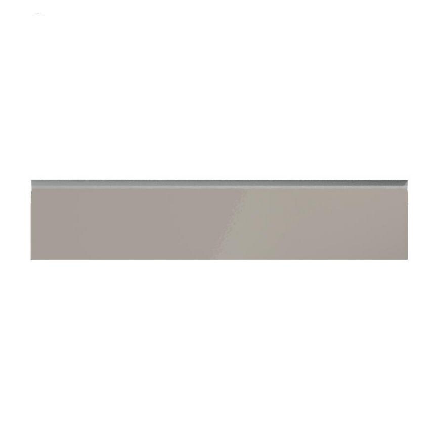 Hockley Mirror Gloss Sand Grey 900mm x 170mm Drawer Front Shown Closed as Part of a Full Drawer Unit
