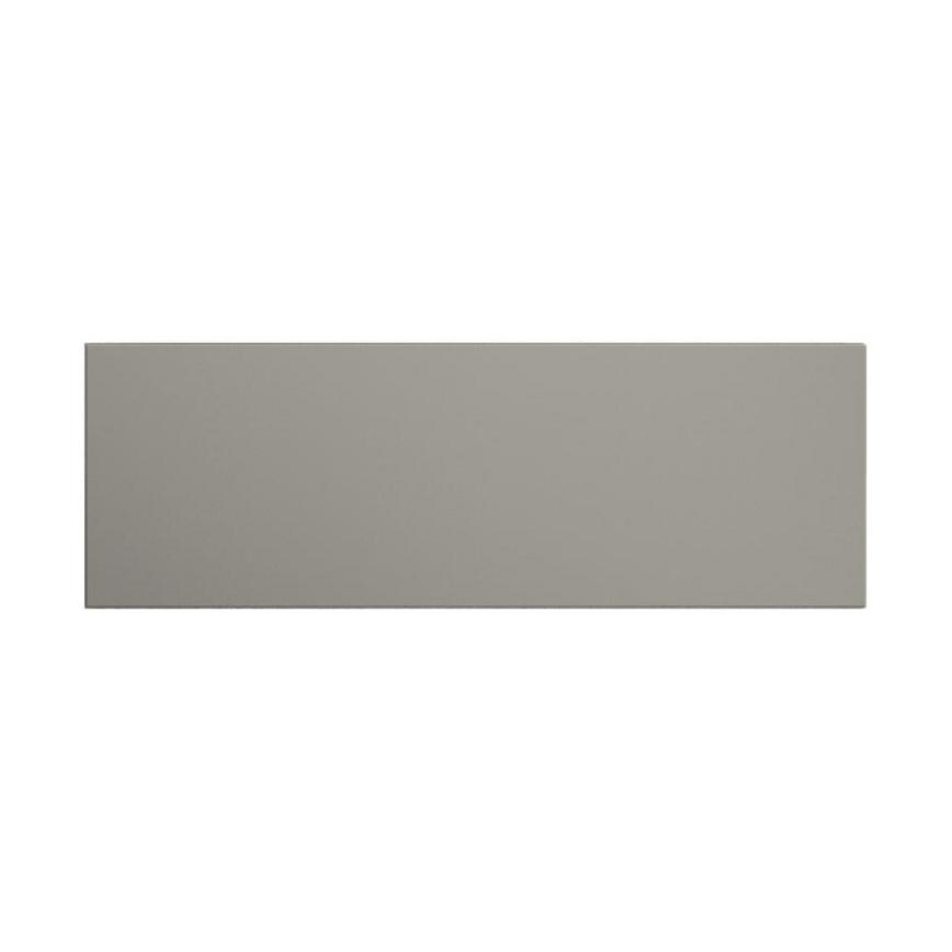 Hockley Mirror Gloss Sand Grey 800mm x 275mm Pan Drawer Front Shown Closed from the Front as Part of a Full Drawer Unit