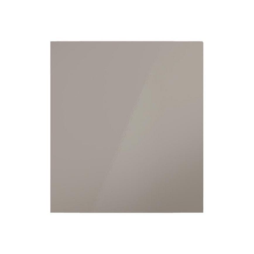 Hockley Mirror Gloss Sand Grey 500mm x 557mm Door Front Shown Closed from the Front as Part of a Door and Drawer Unit