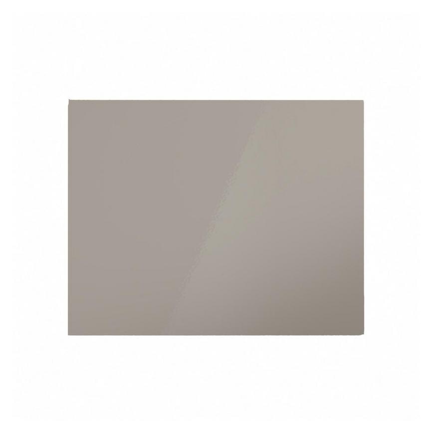 Hockley Mirror Gloss Sand Grey 450mm x 360mm Bridging Unit Door Shown Closed from the Front
