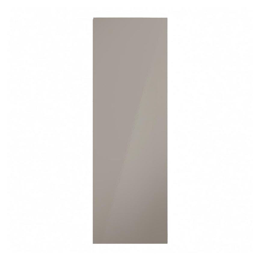 Hockley Mirror Gloss Sand Grey 300mm x 900mm Tall Door Shown Closed from the Front