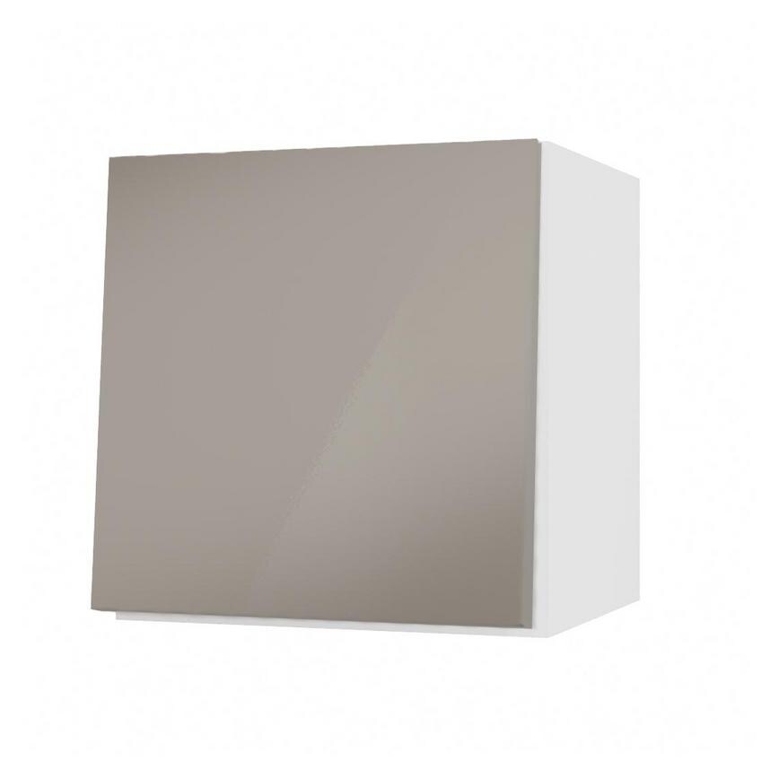Hockley Mirror Gloss Sand Grey 350mm x 360mm Bridging Unit Door Shown Open at an Angle