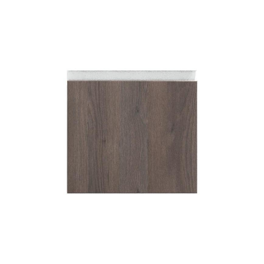 Hockley Textured Dark Oak 400mm x 342mm Pan Drawer Front Shown Closed from the Front as Part of a Full Drawer Unit