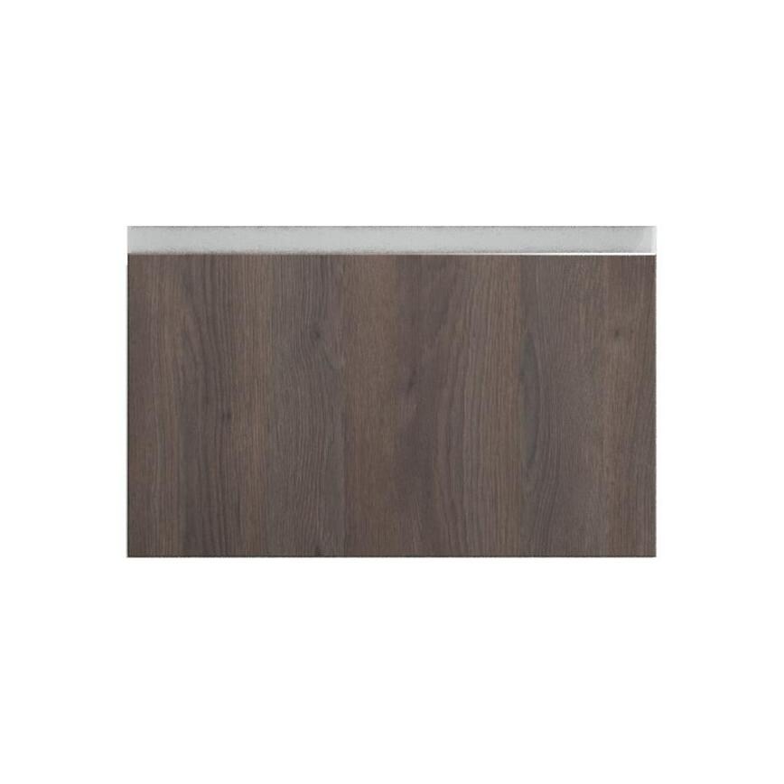 Hockley Textured Dark Oak 600mm x 342mm Pan Drawer Front Shown Closed from the Front as Part of a Full Drawer Unit