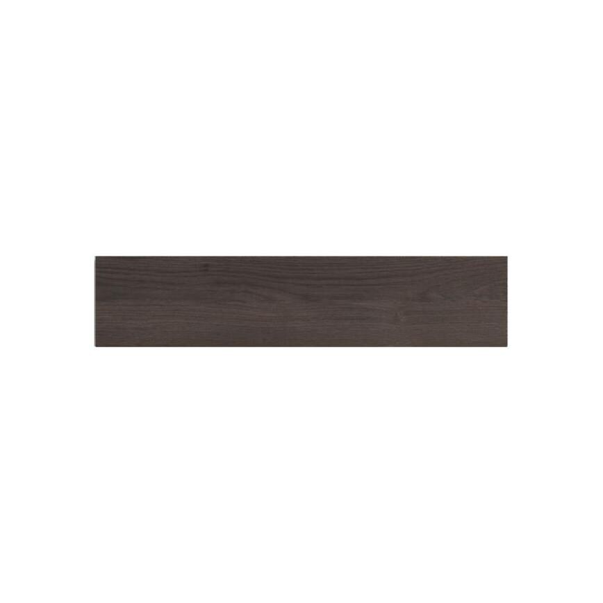 Hockley Textured Dark Oak 600mm x 115mm Filler Panel Shown from the Front as Part of a Built Under Oven Housing Unit