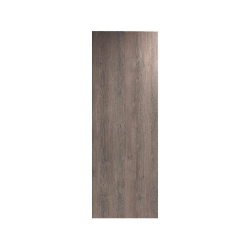 Hockley Textured Dark Oak 500mm x 1400mm Tall Larder Door Shown Closed from the Front as part of a Full Larder Unit