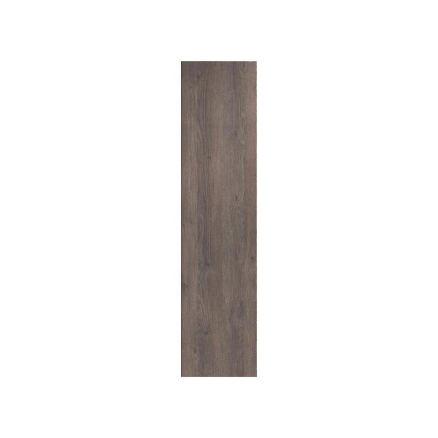 Hockley Textured Dark Oak 300mm x 1200mm Larder Door Shown Closed from the Front as Part of a Full Height Larder Unit