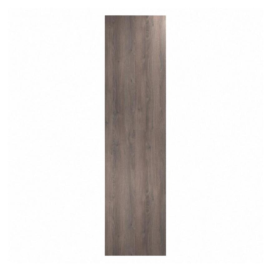 Hockley Textured Dark Oak 500mm x 1938mm Full Height Larder Door Shown Closed from the Front as Part of a Full Larder Unit