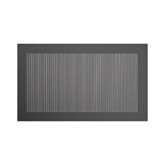 KFR0043 Black 600 Half Height Fluted Glass Door CAD Front