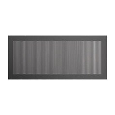 KFR0044 Black 800 Half Height Fluted Glass Door CAD Front