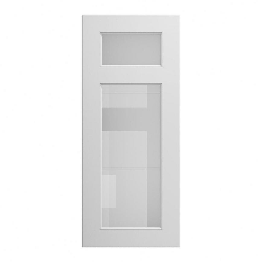 Elmbridge Dove Grey 500 Panelled Glass Dresser Door