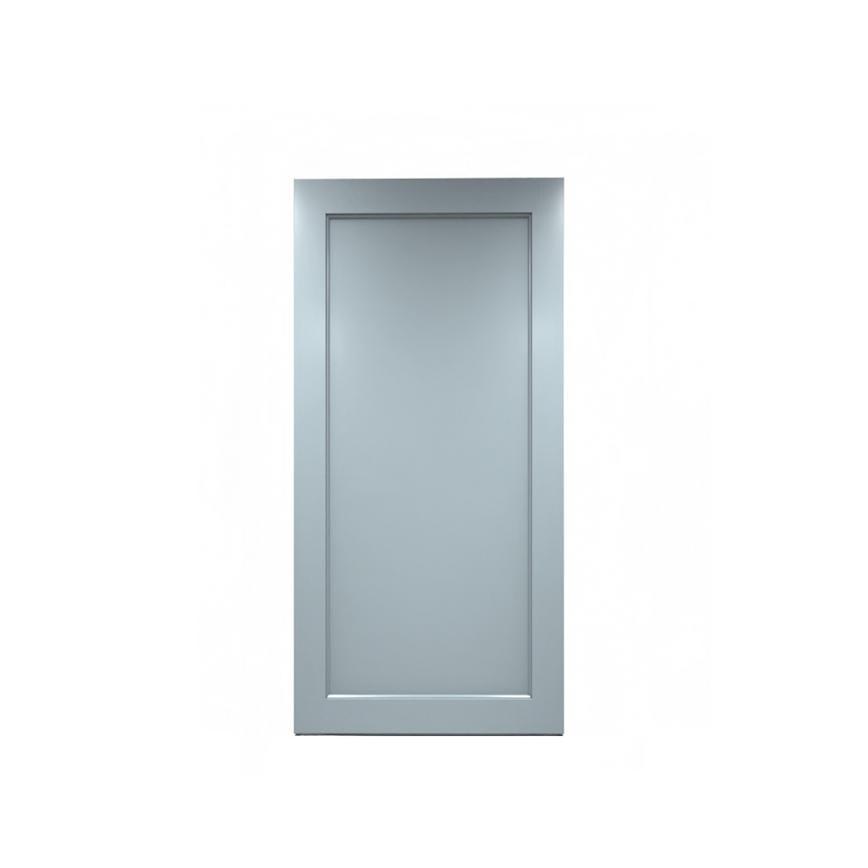 Elmbridge Grain Dusk Blue 750mm x 720mm Tall Larder Door Shown Closed as part of a Full Larder Unit or Fridge Freezer Tower