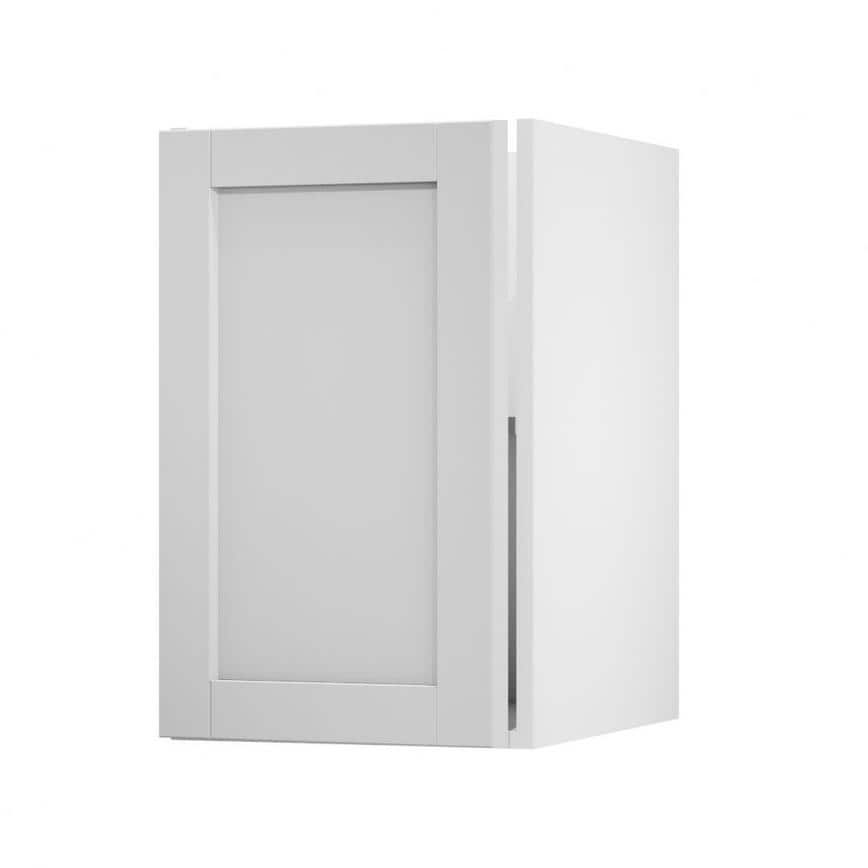 Witney Dove Grey 450 Full Height Door Open