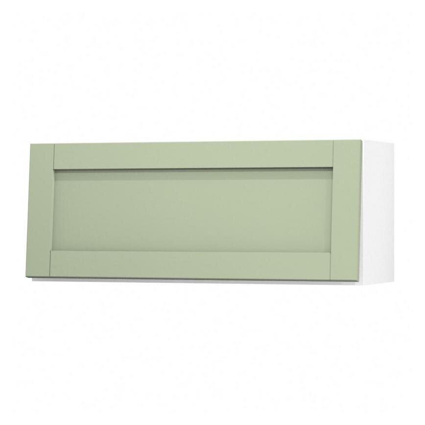 Witney Reed Green 900mm x 360mm Bridging Unit Door Shown Open at an Angle