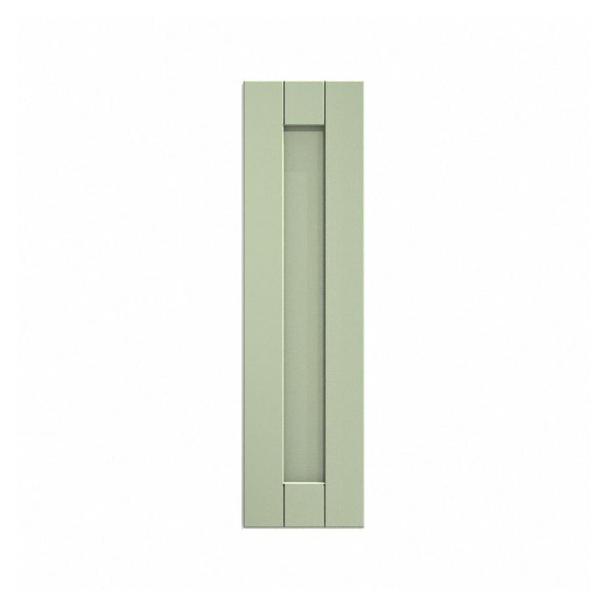 Witney Reed Green 200mm x 720mm Full Height Door Shown Closed from the Front
