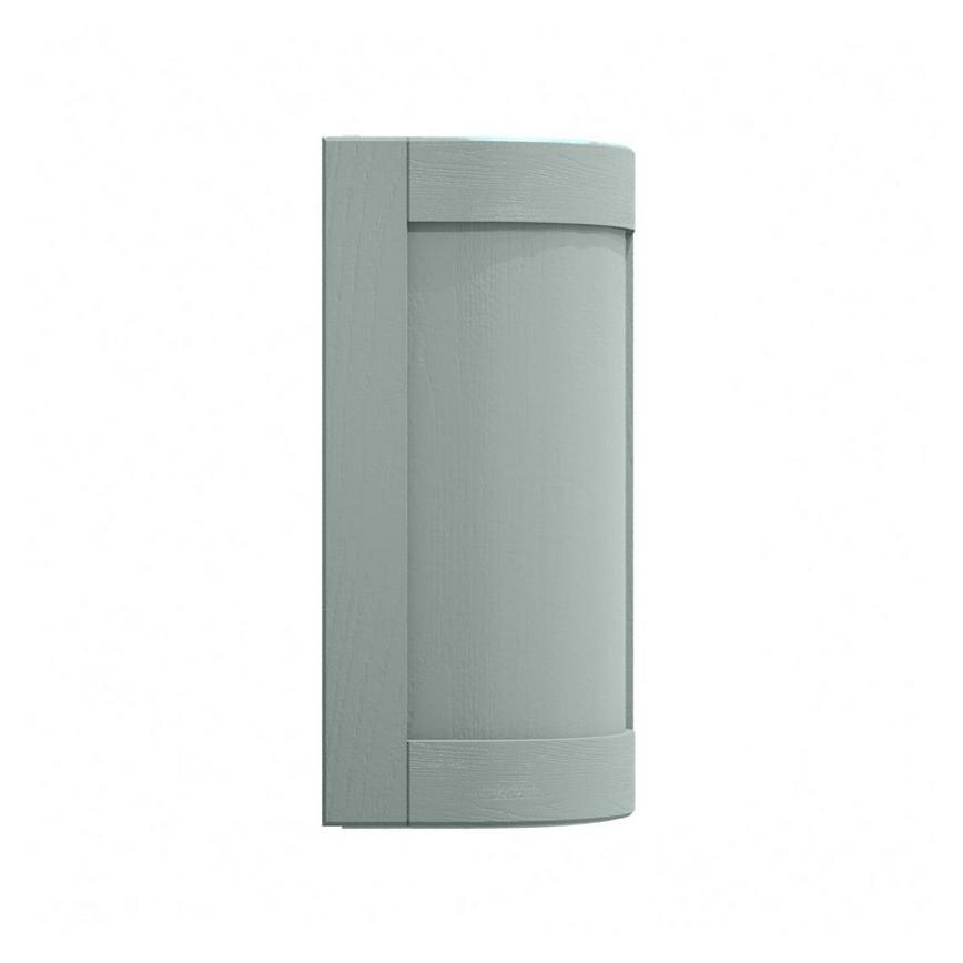 Halesworth Seafoam 720mm x 310mm Full Height Curved Door Shown Open at an Angle