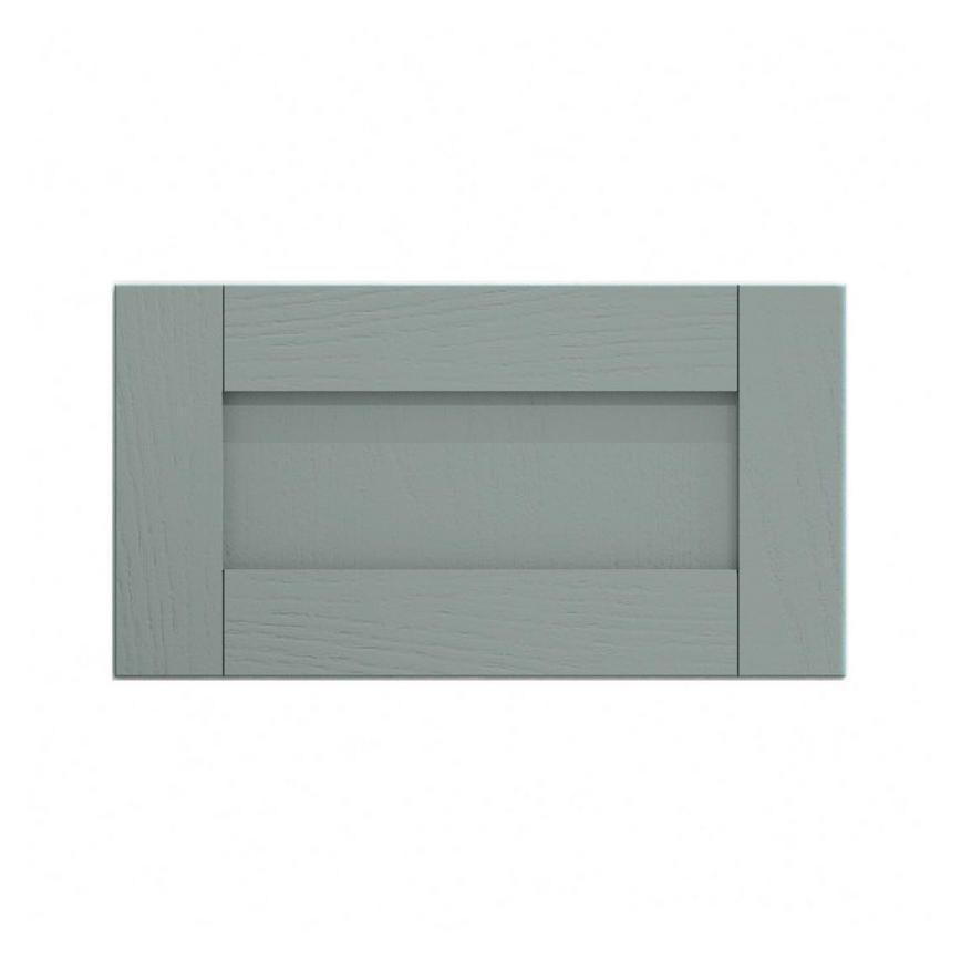 Halesworth Seafoam 600mm x 326mm Integrated Microwave Top Box Door Shown Closed from the Front