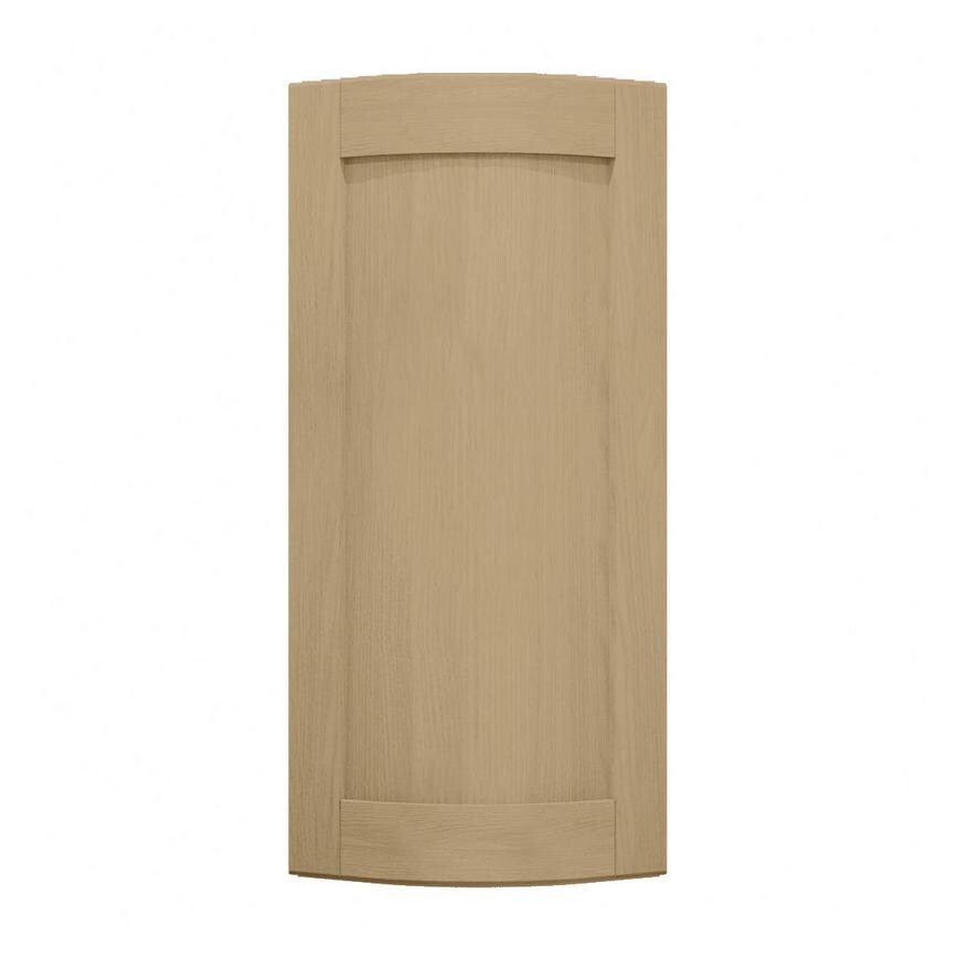 Halesworth Oak 600mm x 310mm Tall Curved Door Shown Closed from the Front as a Single Door