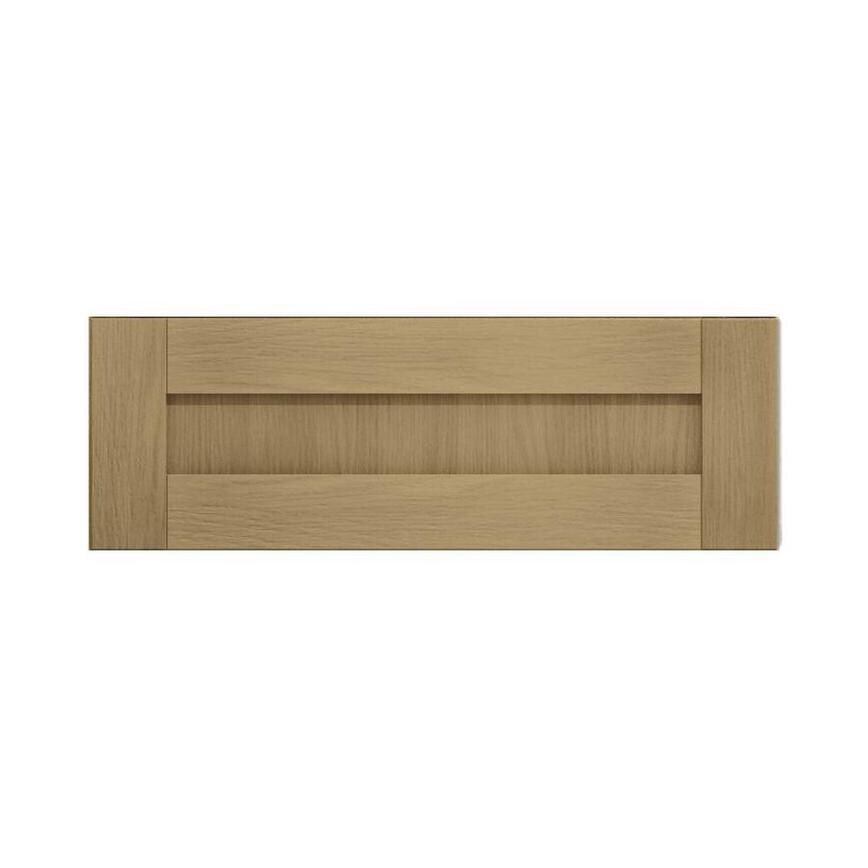 Halesworth Oak 800mm x 275mm Pan Drawer Front Shown Closed from the Front as a Single Drawer