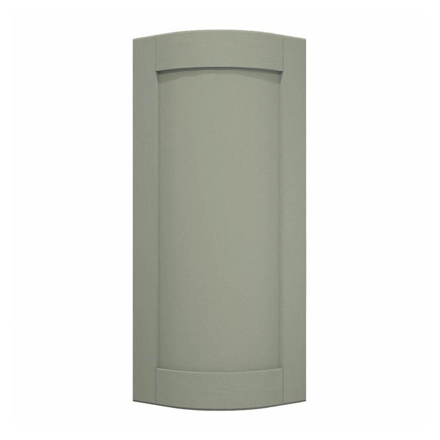 Halesworth Reed Green 600mm x 310mm Tall Curved Door Shown Closed from the Front as a Single Door