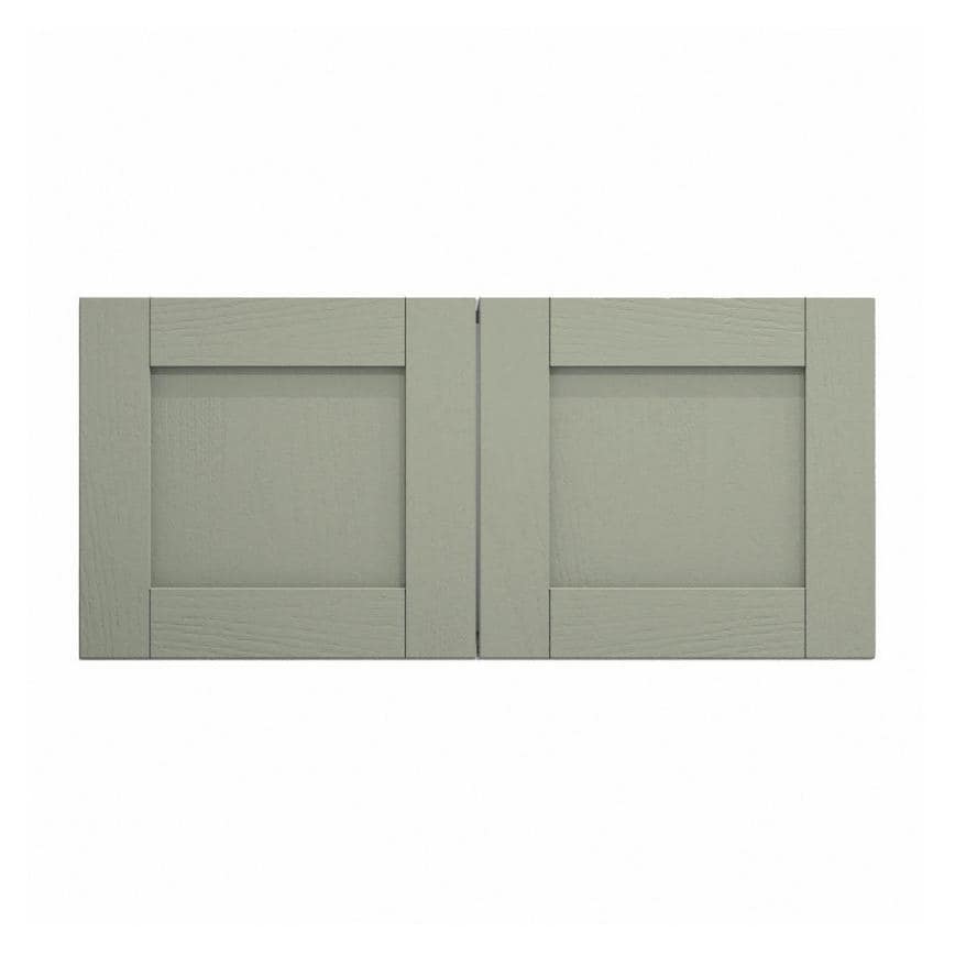 Halesworth Reed Green 500mm x 460mm Tall Bridging Unit Shown Closed from the Front as a Pair of Doors