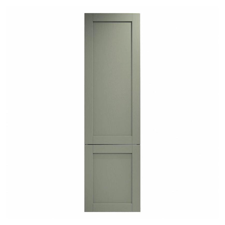 Halesworth Reed Green 600mm x 1400mm Appliance Door Shown Closed from the Front as Part of an Appliance Tower Unit