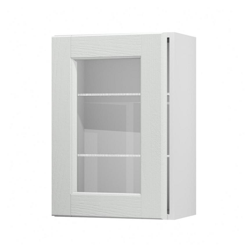 Bridgemere Dove Grey 500 Full Height Glass Door Open