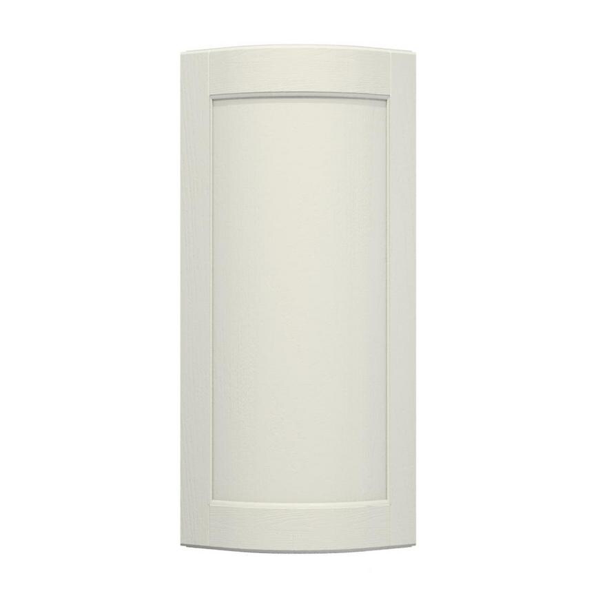 Bridgemere Linen 600mm x 310mm Tall Curved Door Shown Closed from the Front as a Single Door