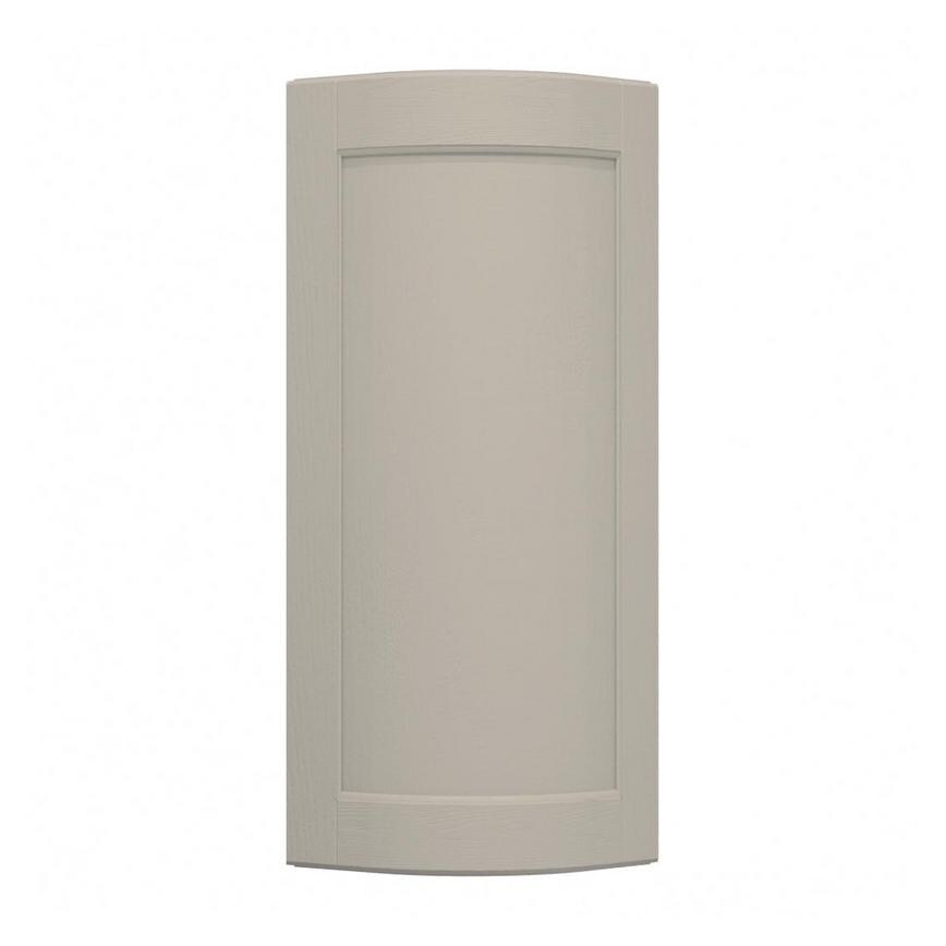 Bridgemere Pebble 600mm x 310mm Tall Curved Door Shown Closed from the Front as a Single Door