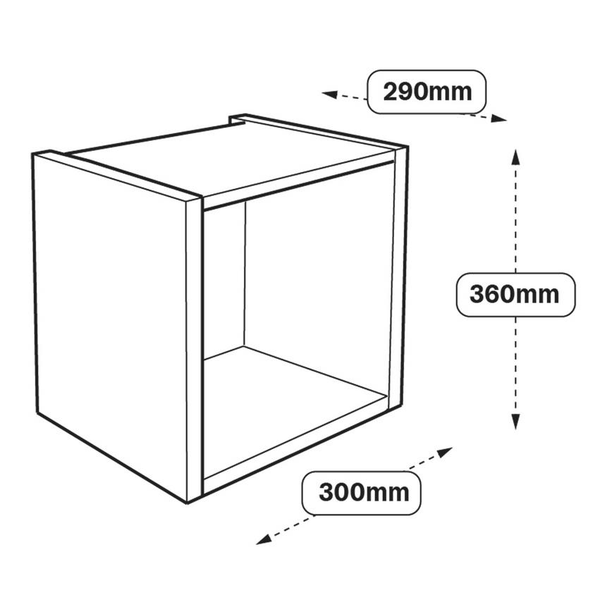 300 Half Height Wall Cabinet Line Drawing