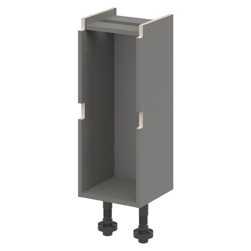 Croft Grey 750mm x 300mm x 290mm Ready Assembled Handleless Drawer Base Cabinet