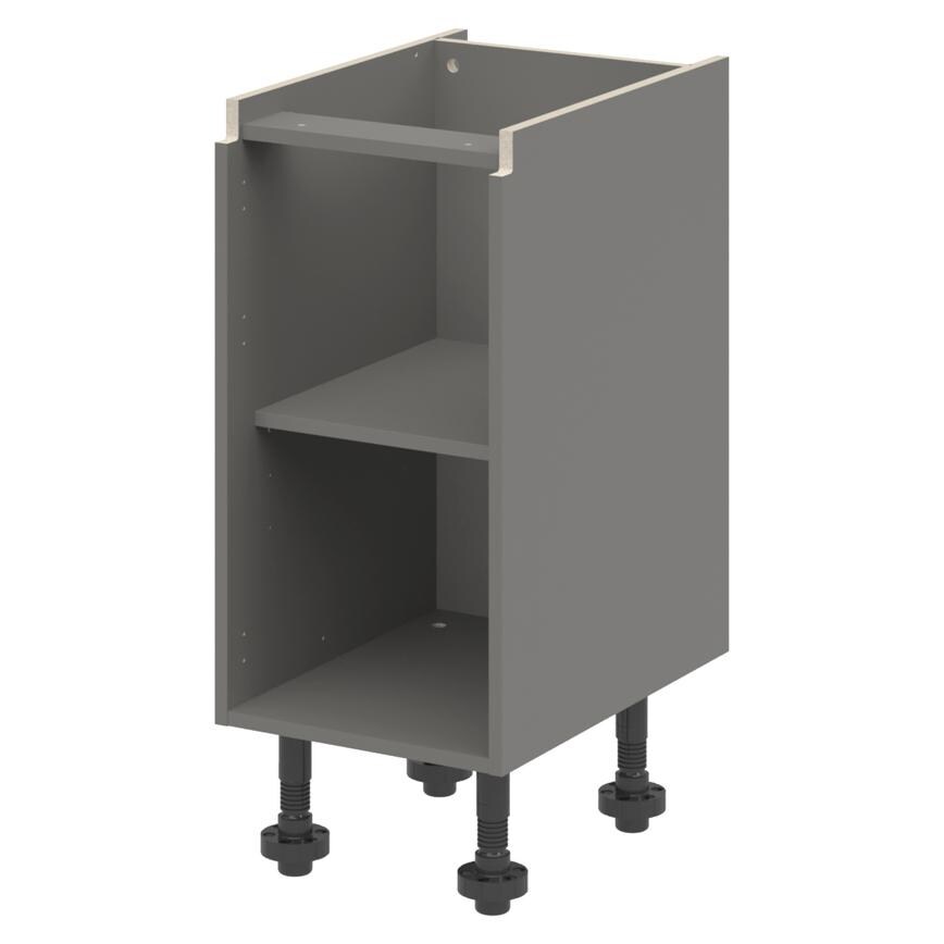 Croft Grey 750mm x 400mm x 575mm Ready Assembled Handleless Base Cabinet