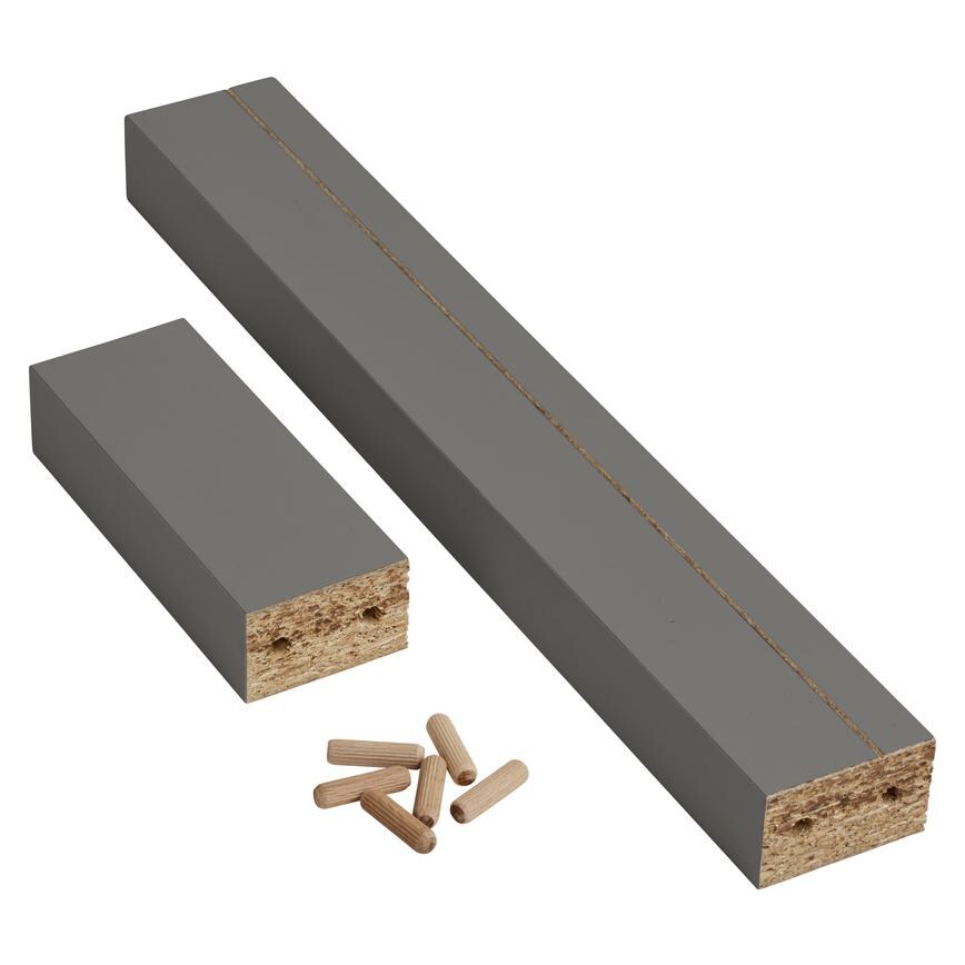 Croft Grey 154mm x 1m  4 Drawer Base Runner Support Pack