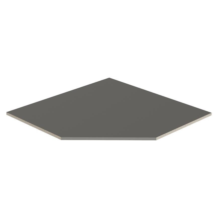 Matt Croft Grey  1143mm x 1143mm x 18mm Walk in Corner Larder Ceiling Panel